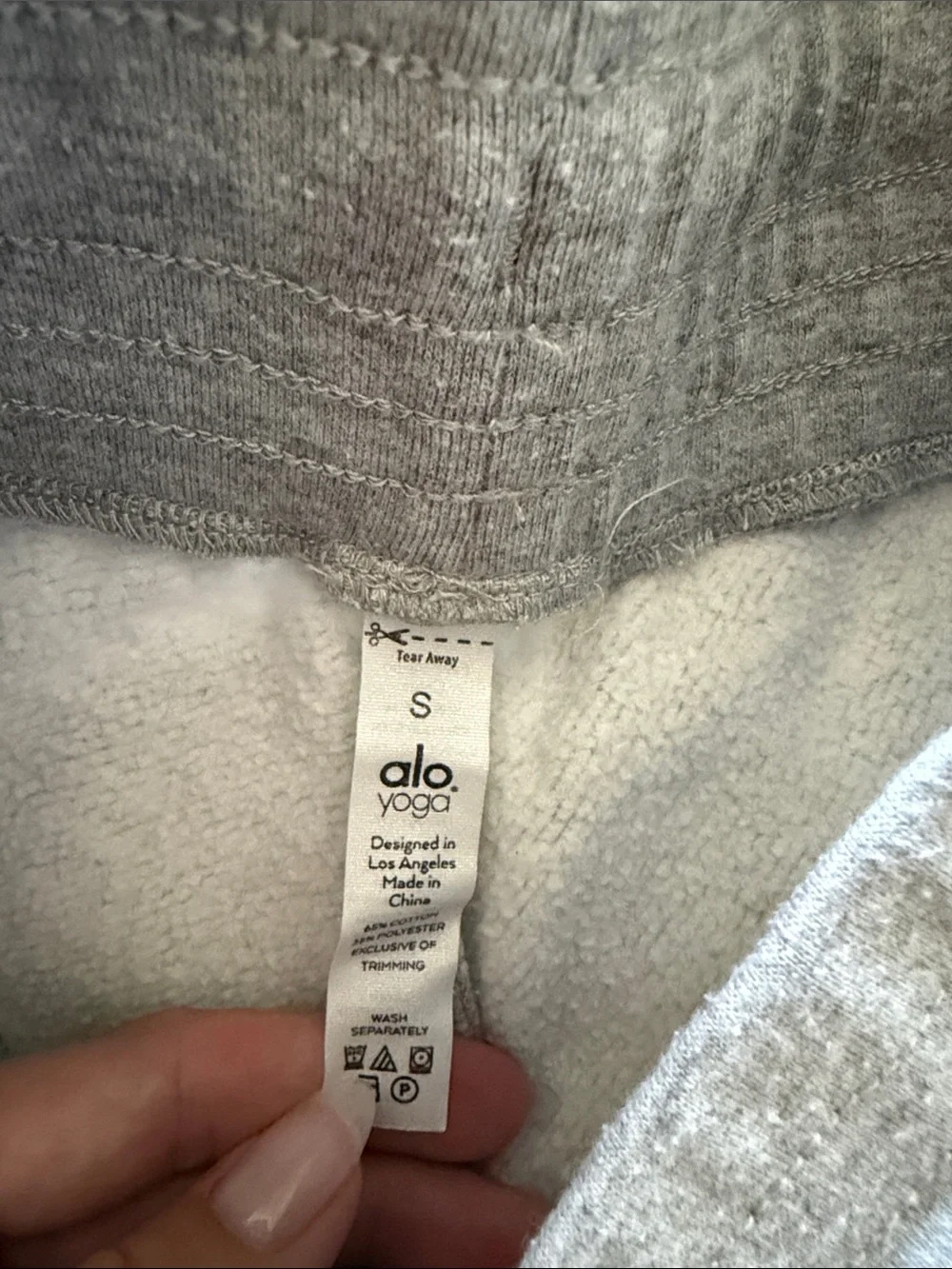 ALO Yoga Gray Drawstring Jogger Pants